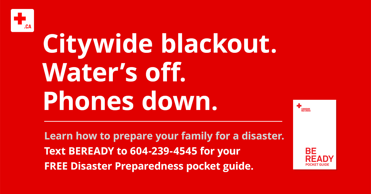 Disaster preparedness subway poster